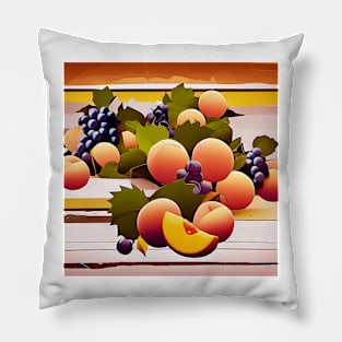 Peaches and Grapes Pillow