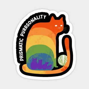 Rainbow Cat Magnet