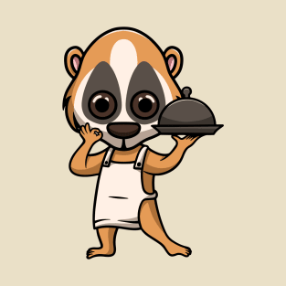 cute slow loris chef T-Shirt