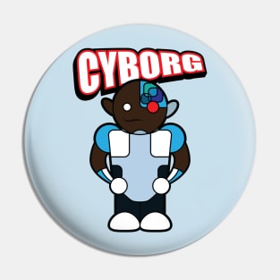 Tooniefied Cyborg Pin