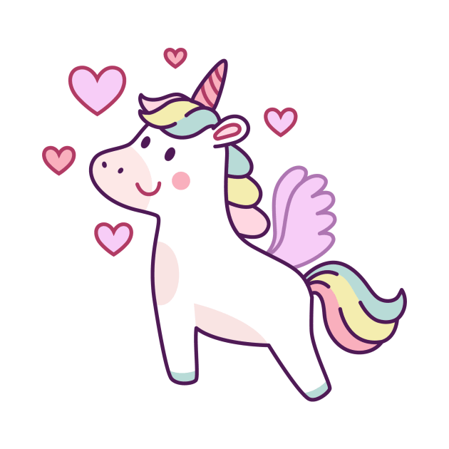 Cute Girl Unicorn by Novelty-art