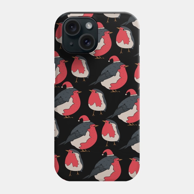 Red robins Phone Case by Swadeillustrations