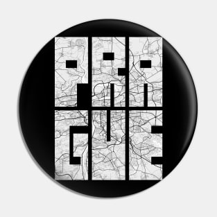 Prague, Czech Republic City Map Typography - Light Pin