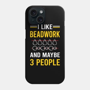 3 People Beadwork Beading Bead Beads Phone Case