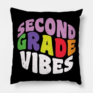 Second Grade Vibes for Students and Teachers Pillow