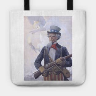 Uncle Sam Goes To War Vintage Propaganda Tote