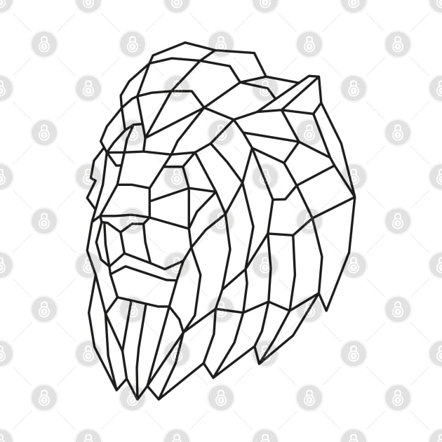 Origami Geometric Lion Head by shaldesign