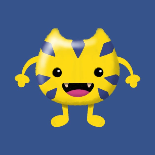 Cute Yellow Monster by avertodesign