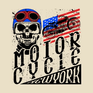 Vintage Motorcycle T-shirt Graphic T-Shirt