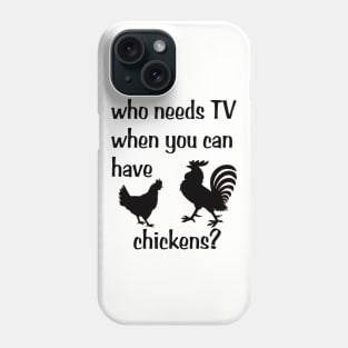 who needs tv? Phone Case