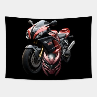 Motorcycle And Helmet Tapestry