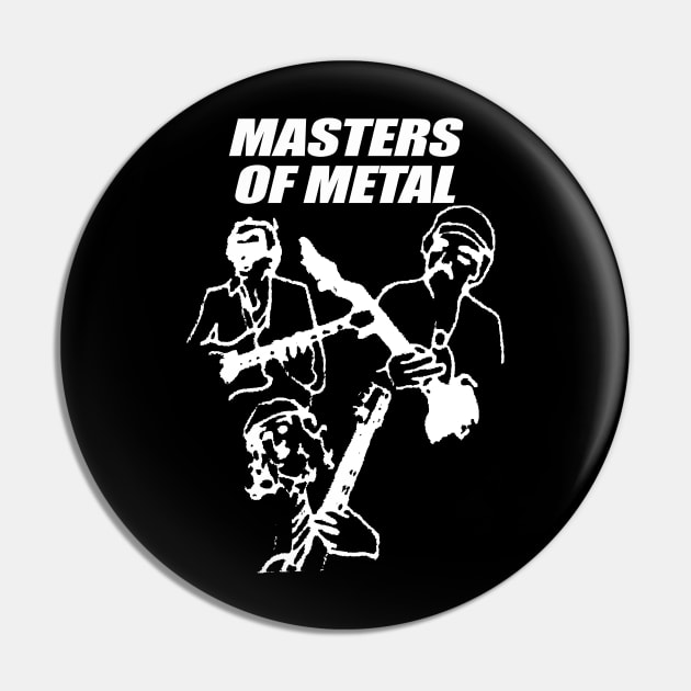 MASTERS OF METAL for dark shirts Pin by Cankor Comics