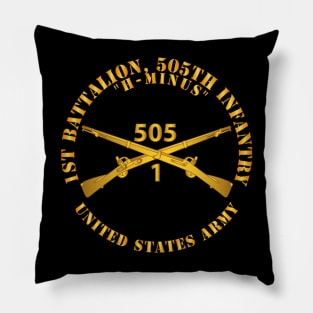 1st Bn, 505th Infantry Regiment - H-MINUS - Branch X 300 Pillow