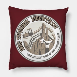 Big Thunder Mountain (gray) Pillow