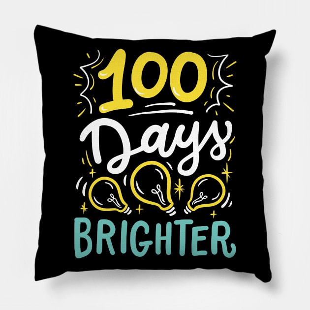 100 Days of School Student Pillow by KAWAIITEE