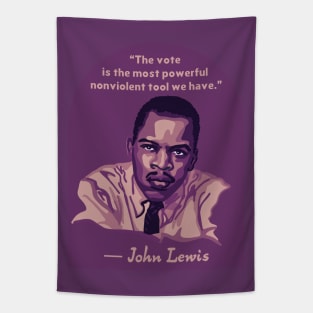 John Lewis Portrait and Quote Tapestry