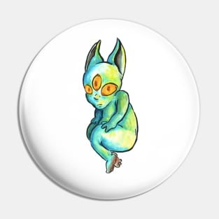 Floating alien Pin