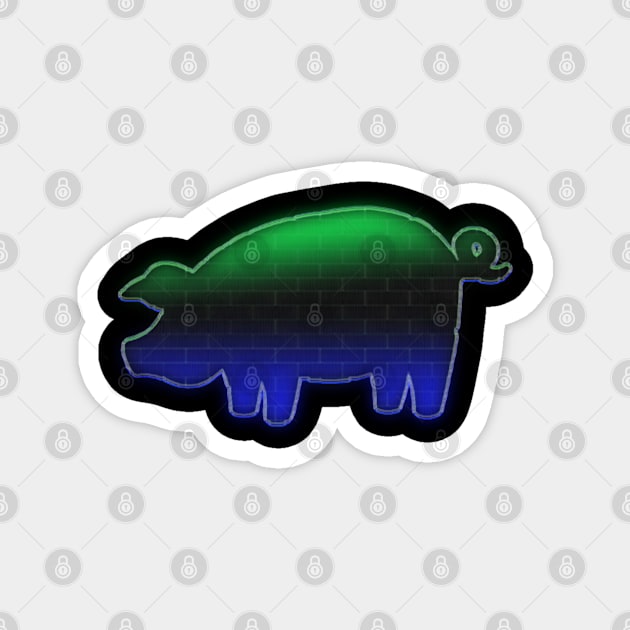 Brick Pig Forever Magnet by Veraukoion