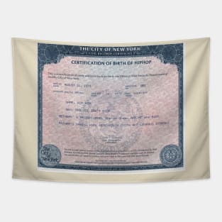 Birth Certificate of Hip Hop Tapestry