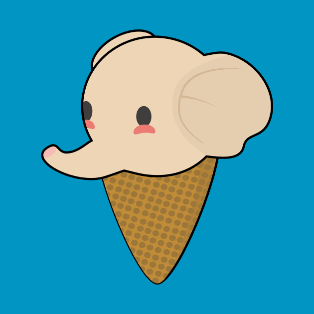 Kawaii ice cream is actually an Elephant by happinessinatee