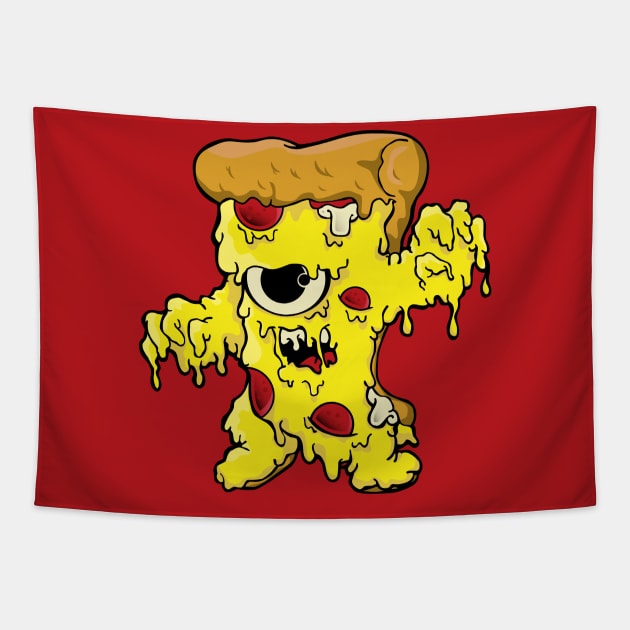 Pizza Monster Tapestry by PrettyGoodPosters