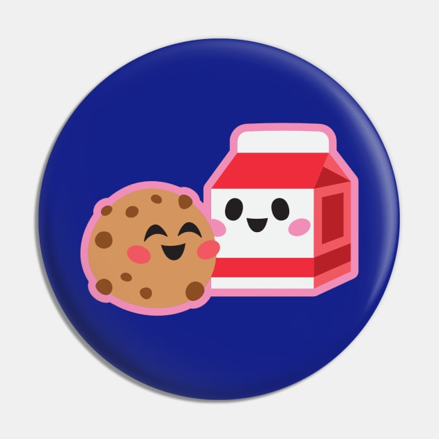 Cookie and Milk Pin by KarmicKal