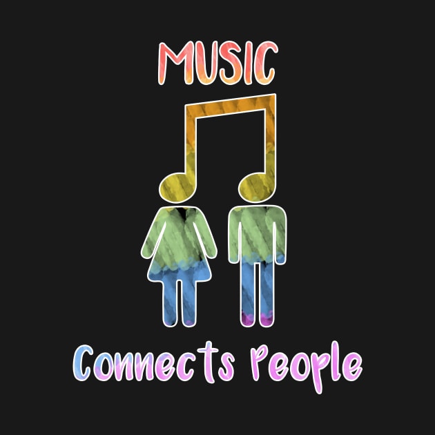 Music Connects People by AmandaPandaBrand