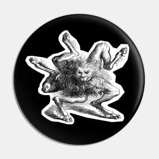 Five legged monster Pin