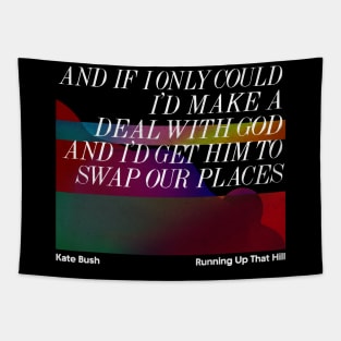 Kate Bush - Minimalist Lyric Artwork Design Tapestry