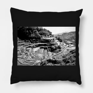 Rizières en terrasse de Banaue, Philippines Pillow