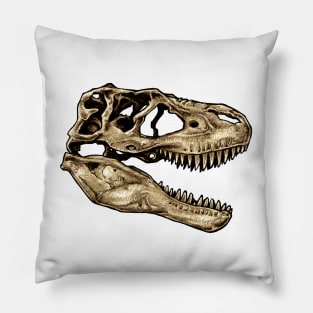 Dinosaur Skull Albertosaurus Sticker Pillow