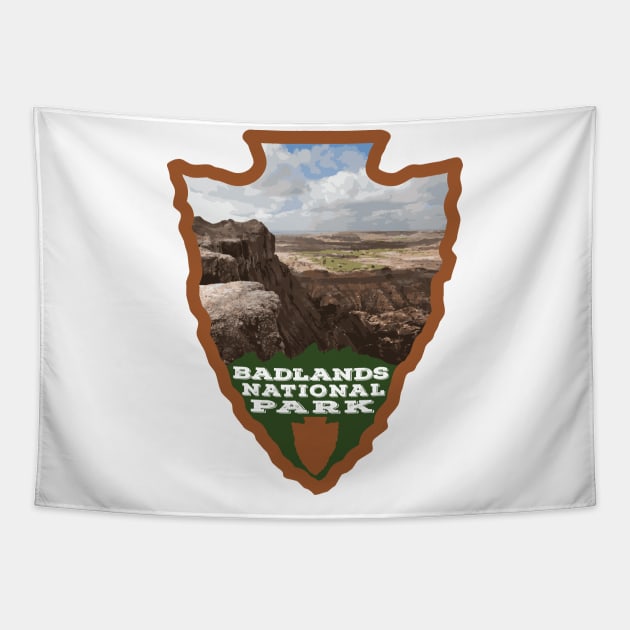 Badlands National Park arrowhead Tapestry by SlapTheWorld