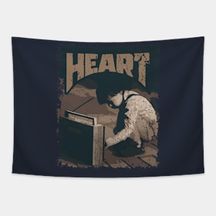 Heart Vintage Radio Tapestry