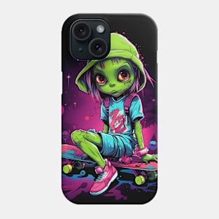 Alien Skater Girl Phone Case