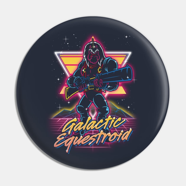 Retro Galactic Equestroid Pin by Olipop