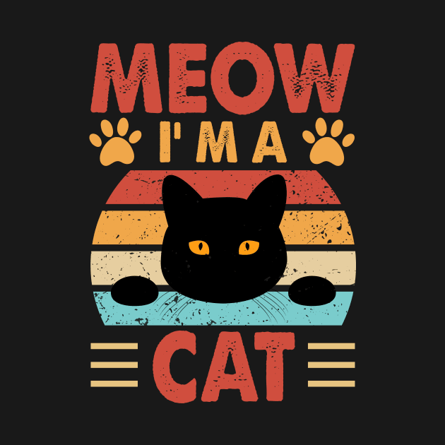 Meow, I'm A Chat - Fun Design For Cat Lovers by Chuckgraph