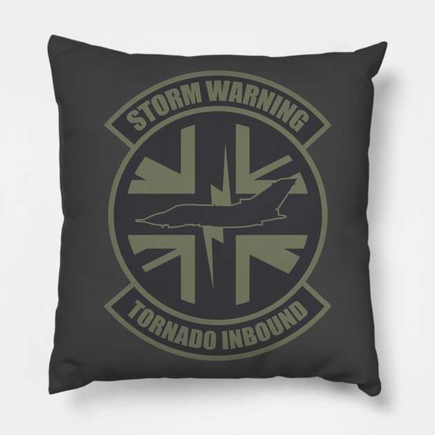 Storm Warning Tornado Inbound Pillow by TCP