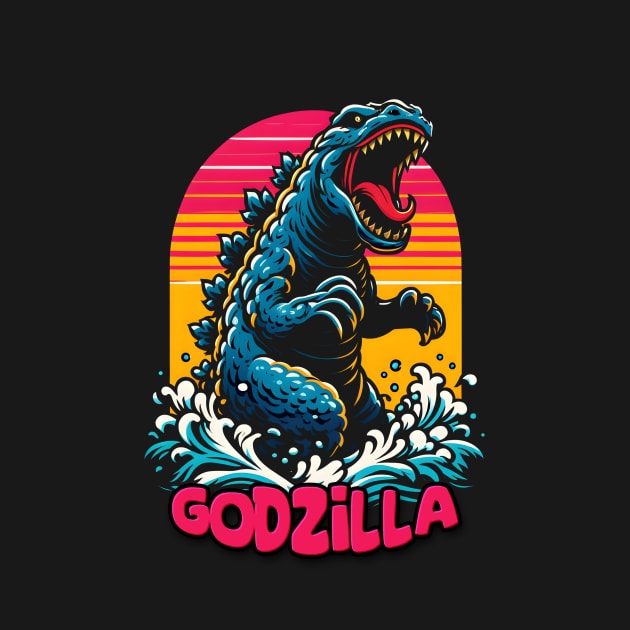 Roaring Godzilla by didibayatee