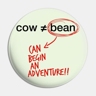 cow and bean Pin