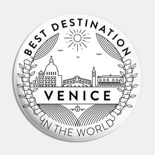 Venice Minimal Badge Design Pin