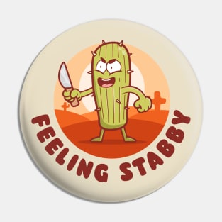 Feeling stabby cactus (on light colors) Pin