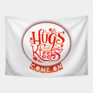 huge and kisses Tapestry