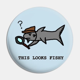 The Famous Fish Detective Pin