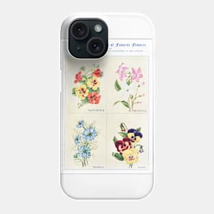 Flower watercolor illustration (1915) Phone Case