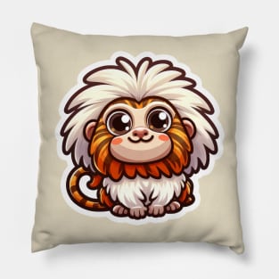 Tamarin Critter Cove Cute Animal A Splash of Forest Frolics and Underwater Whimsy! Pillow