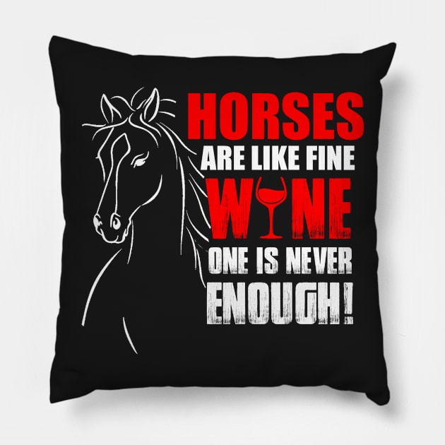 horse t-shirt Pillow by nickwalsh