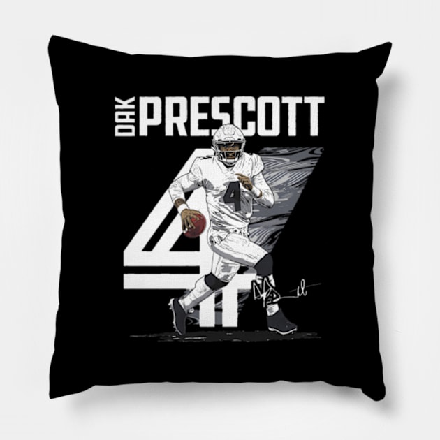 Dak Prescott Dallas Inline Pillow by binchudala