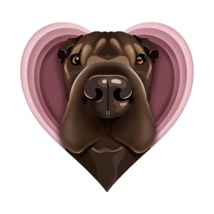 Shar Pei Heart T-Shirt