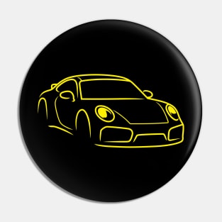 911 car sport racing race yellow Pin