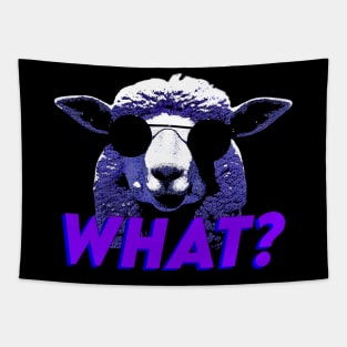 What? Funny Goat // Retro Comic Style Tapestry